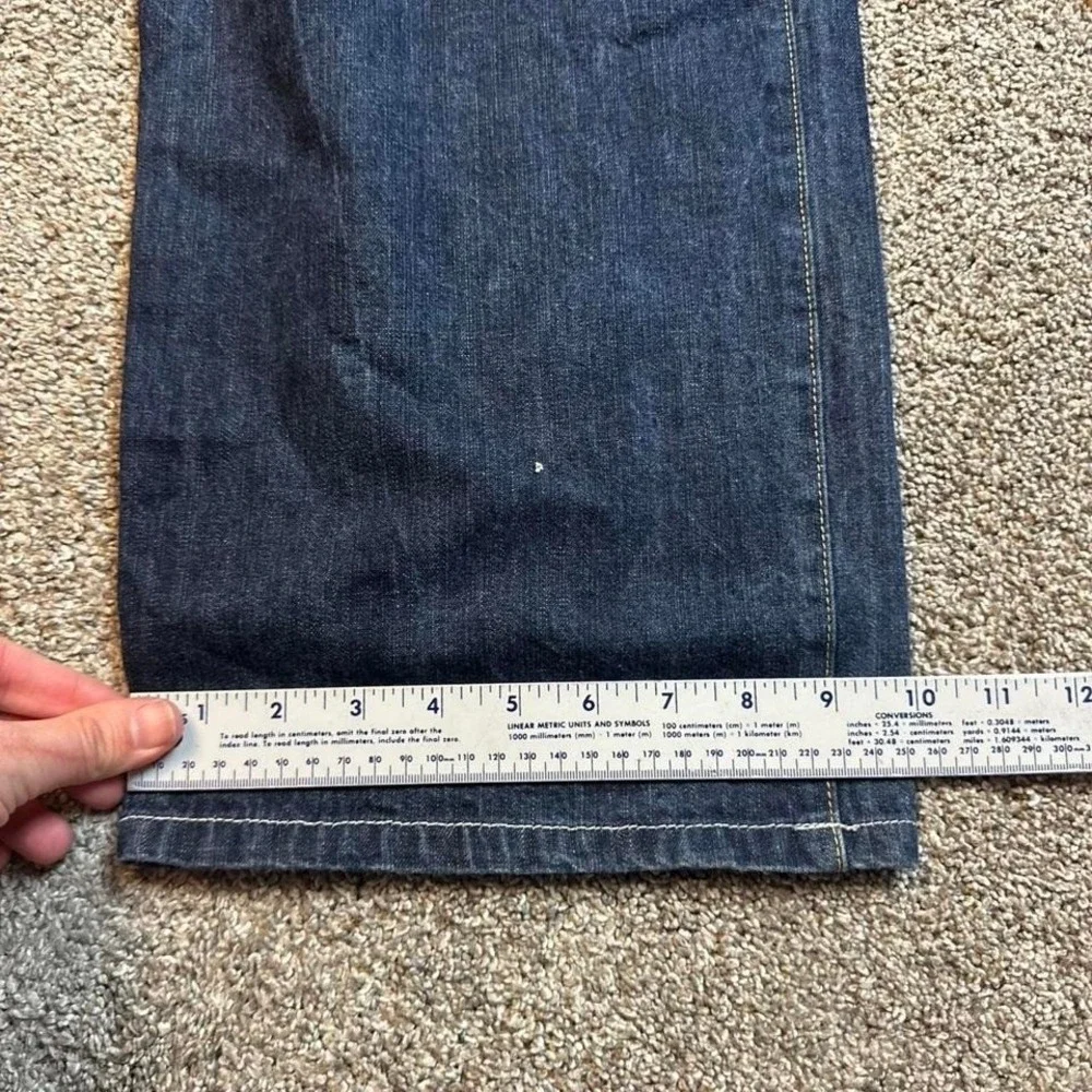 Vintage Y2K Exsto wide leg‎ baggy punk skater grunge denim jeans fits 36x32